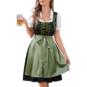 Scarlet Darkness Oktoberfest Costumes for Women German Dirndl Dress October Festival Costume Outfit