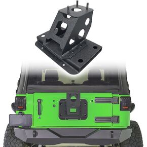 JK JKU Heavy Duty Tire Carrier Support up to 40 inch Wheel, Adjustable Spare Tire Mount Holder Compatible for 2007-2018 Wrangler JK JKU Unlimited 2 & 4 Doors