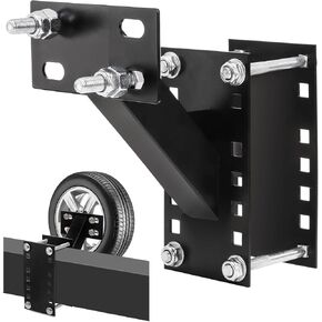 Lawei Spare Tire Carrier, Spare Tire Mount Boat Trailer Carrier Bracket, Fits 4, 5, 6 Lugs Trailer Wheels on 4", 4.5'', 4.75'', 5'' and 5.5'' Bolt Patterns, Rv Spare Tire Mount Holds up to 150 lbs