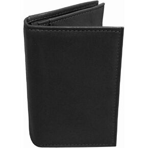 RFID Gusseted Card Case, Black, One Size