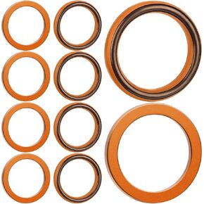 OIIKI 10PCS Pit Dirt Bike Exhaust Crush Gasket, for 50cc 110cc 125cc 140cc 150cc 160cc, 32x24.5mm
