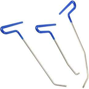 Dent Removal Rods Kit, 3 Pcs B Style Rods Auto Body Dent Repair Tools for Door Dings and Hail Damage, Paintless Dent Removal Tool