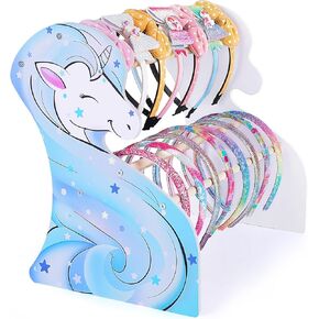 FIOBEE Girls Headband Holder Organizer Unicorn Headband Storage Hair Accessories Organizer Hairband Display Stand Home Room Decors for Kids