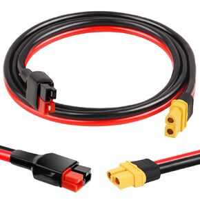 XRDS -RF 10AWG XT60 to Anderson Adapter Extension Cable –XT60 Female to Anderson Connector Cable High-Performance Power Conversion Cable for RC, Solar, and DIY Applications 20FT