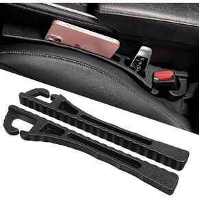 Car Seat Gap Filler with Organizer, 2PCS Universal Fit Car Side Seat Gap Filler for Car Storage and Stop Things from Dropping for Cars, SUVs, Truck
