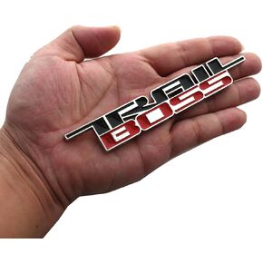 2019-2024 Trail Boss Emblem Car Badge 3D Nameplate Replacement for Silverado 1500 2500 HD (Chrome) in Saudi Arabia
