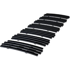 APS Compatible with Hummer H3 2006-2010 & 09-10 H3T Main Upper Stainless Steel Black 8x6 Vertical Billet Grille Insert S18-J85466C