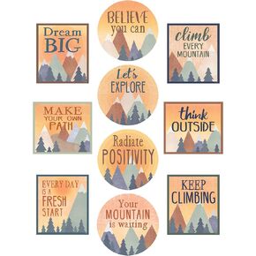 Teacher Created Resources Moving Mountains Positive Sayings Accents