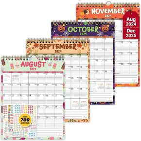 Decorably 18 Months Academic Wall Calendar 2024-2025 Large July 2024 to Dec 2025, 2024-2025 Wall Calendar 8.5 x 11, 2024-2025 Calendar, 18 Month Calendar July 2024-2025, Wall Calendar July 2024-2025