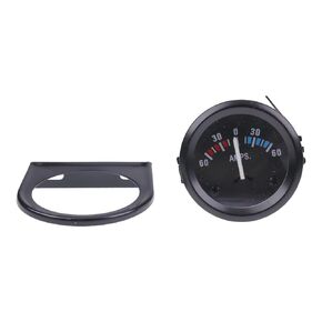 12V 2" Universal Ammeter Gauge 60-0-60 AMP Compatible with Car Boat Truck ATV