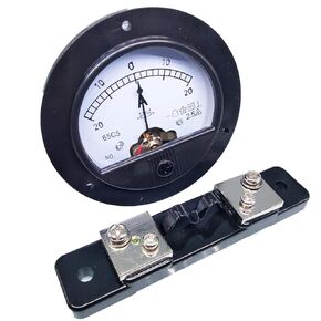 DC -20A ~ +20A Analog AMP Current Needle Panel Meter Ammeter and Shunt