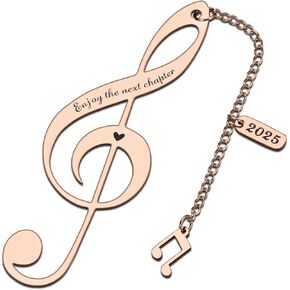 Going Away Gifts 2024 Retirement Bookmark Gift for Woman Music Bookmark for Music Lovers 2025 Graduation Bookmark Coworker Leaving Gifts Farewell Gifts for Women Birthday Gifts for Him Her Students