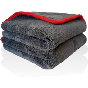 Premium Professional Grade Microfiber cleaing Cloth Towels 16 Inch x 16 Inch Car Drying Wash Detailing Buffing Polishing Towel with Plush Home 1200GSM (2)