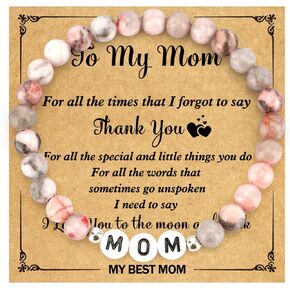 Bracelets for Mom Gifts for Mom Mothers Day Gifts Thank You Gifts Birthday Gifts for Mom Gifts from Daughters Bonus Mom Gifts Boy Mom Gifts Best Mom Gifts for Mom from Son Christmas Gifts for Mom