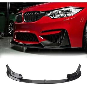 Front Lip Compatible with 15-20 F82 F83 M4, 15-19 F80 M3, MP Style ABS Carbon Fiber Front Bumper Spoiler Splitter