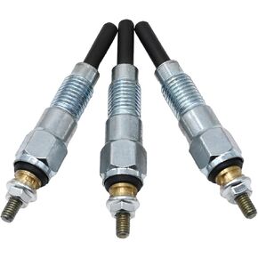 3 Pcs AT110814 M87919 Glow Plugs Replacement for John Deere 330 332 F915 F925 F935 X495 X595X, Glow Plug Replacement for Yanmar 3TN66C 3TN66UJ 3TNA72UJ 3TNA72UJ3