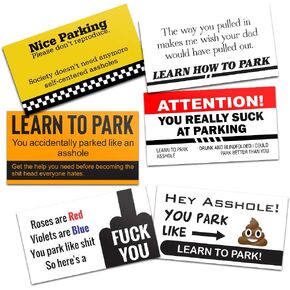 PSS Funny Bad Parking Business Cards - 6 Styles