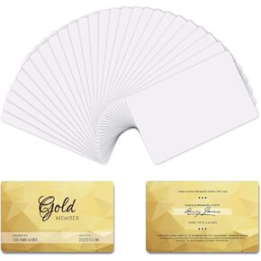 25 PCS Sublimation Metal Business Cards, 3.4 x 2.1 Inch Aluminum Printable Business Card Blanks for Custom Color Print (0.45 mm)