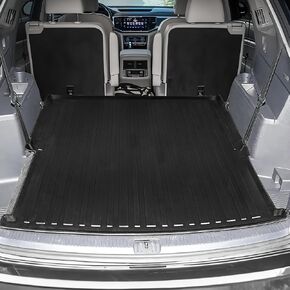 Premium Cargo Liner for Volkswagen Atlas 2018-2024 - 100% Protection - Custom Fit Car Trunk Mat - All-Season Black Cargo Mat - 3D Shaped Laser Measured Trunk Liners for VW Atlas