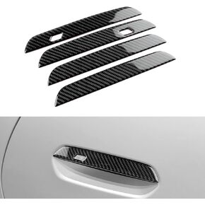 Exterior Door Handle Cover Real Carbon Fiber Covers for Mini 2024 U25 Countryman, Outdoor Handle Trim Scratch Protector Decor, Red