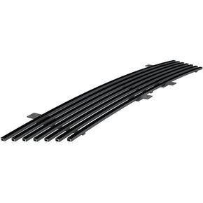 APS Compatible with Honda Element 2003-2006 Main Upper Stainless Steel Black 8x6 Horizontal Billet Grille Insert H87101J