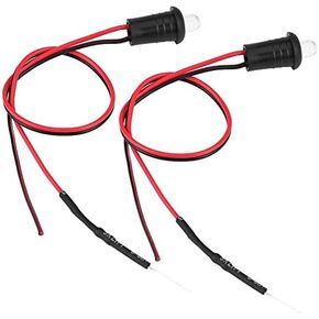 Aramox Car Alternating LED Light, 1 Pair DC 12V Car LED Alternating Alarm Dash Mount Light