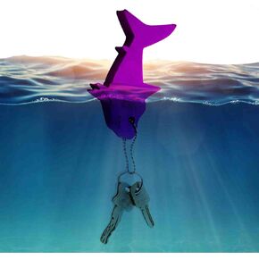 Floating Keychain for Boat Keys Marine Fishing Float Key Chain in Shark Style Floating Key Ring with Great Buoyance