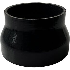 ID 4" to 4.5" Silicone Reducer Coupler Hose, 3" Length Universal 4-Ply Reinforced Straight Silicone Hose Turbo Intake Coupler Intercooler Pipe Black