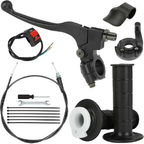 Mini Bike Throttle Assembly 7/8" 22mm Brake Lever Kit Compatible with Coleman BT200X CT200U CT200U-EX CT100U CC100X Baja DB30 Warrior MB200 Massimo Motovox 212cc 196cc 6.5hp Mini Bike Part