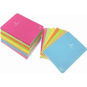 ALIMITOPIA 24pcs Mini Notebook Portable Pocket Notebook Journal Steno Memo MiniDaily NotePad,3.5X5 inches,24 sheets,College Ruled Pages(Candy Colors)
