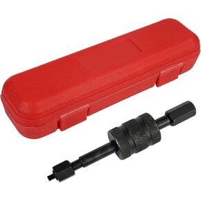 Diesel Fuel Injector Puller Tool with Slide Hammer, Common Rail Injector Removal Replacement for Bosch, Lucas Injectors with M8, M12, M14 Thread Adapter