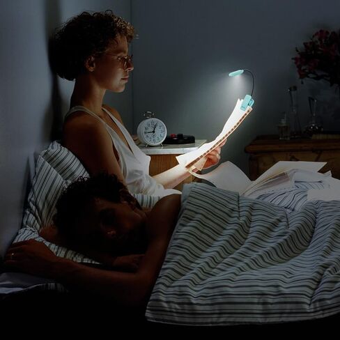 هونجوت مصباح LED مرن للكتب، مصباح قراءة لاسلكي للكتب، مصباح قراءة للكمبيوتر، مصباح بمشبك LED يعمل بالبطارية لقراءة الكتب in Kuwait