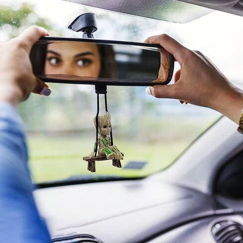 Car Interior Accessories for Men Cool Gadge Ornament Dashboard Decorations Rearview Mirror Cute Women Funny Aesthetic Hanging Swinging Charms Horror Pendant Man Christmas Halloween (Size B) in Kuwait