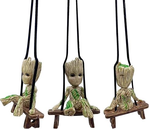 Car Interior Accessories for Men Cool Gadge Ornament Dashboard Decorations Rearview Mirror Cute Women Funny Aesthetic Hanging Swinging Charms Horror Pendant Man Christmas Halloween (Size B) in Kuwait