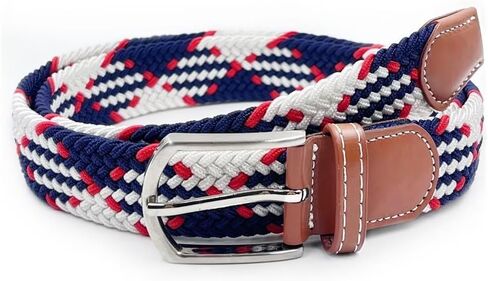Belts for Men and Women Elastic Braided Jeans Pants Cloth Stretch Womens Boy Girl Lady Ladies Casual Waist Golf Fabric Summer Work Black Fashion Color Colorful Print Stretch Woven Belt in Saudi Arabia