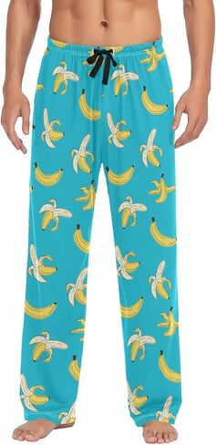 Men's Pajama Pants Pjs Bottoms with Pockets Sleep Lounge Pants for Men in Saudi Arabia