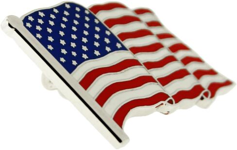 PinMart's 2 Pack Made in the USA American Flag Enamel Lapel Pins in Saudi Arabia