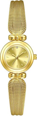 Fashion Simple Women's Quartz Watch Stainless Steel Mesh Strap Business Wrist Watch in Saudi Arabia