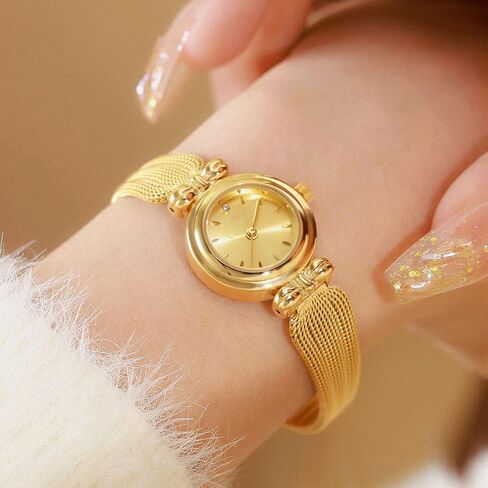 Fashion Simple Women's Quartz Watch Stainless Steel Mesh Strap Business Wrist Watch in Saudi Arabia