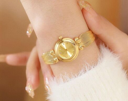 Fashion Simple Women's Quartz Watch Stainless Steel Mesh Strap Business Wrist Watch in Saudi Arabia