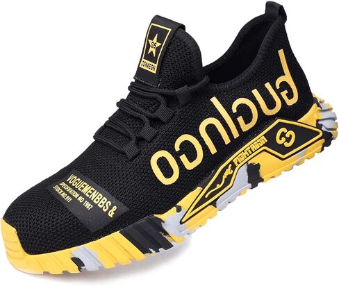 Steel Toe Shoes for Men Safety Sneakers Lightweight Work Shoes Women Breathable Slip Resistant Colorful Construction Sneakers in Saudi Arabia