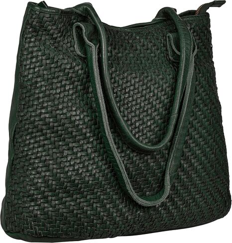Gift For Mothers Day Alice Braided Washed Leather HandBag for Women in Saudi Arabia