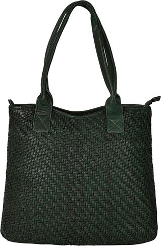 Gift For Mothers Day Alice Braided Washed Leather HandBag for Women in Saudi Arabia