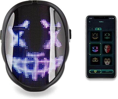 CHEMION Led Mask with Bluetooth App, Led Face Mask for Adults, Digital Face Mask for Birthday Parties, Concerts, Costume mask in Saudi Arabia