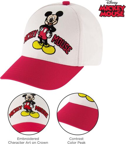 Disney Baseball Cap, Mickey Mouse Adjustable Toddler 2-4 Or Boy Hats for Kids Ages 4-7 in Saudi Arabia