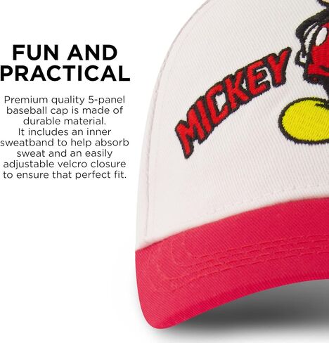 Disney Baseball Cap, Mickey Mouse Adjustable Toddler 2-4 Or Boy Hats for Kids Ages 4-7 in Saudi Arabia