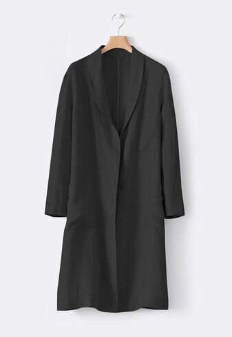 IDEALSANXUN Womens Long Cotton Linen Blazer Casual Lightweight Spring Jackets in Saudi Arabia