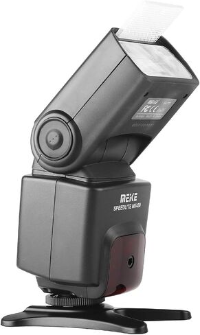 Meike MK430 TTL LCD Flash Speedlite متوافق مع كاميرا Canon DSLR EOS 70D 77D 80D Rebel T7i T6i T6s T6 T5i T5 T4i T3i SL2 ومع حامل الحذاء الساخن القياسي in Saudi Arabia