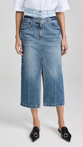 Women's Double Waisted Denim Skirts in Saudi Arabia