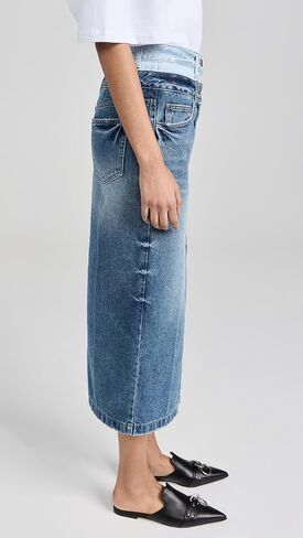 Women's Double Waisted Denim Skirts in Saudi Arabia